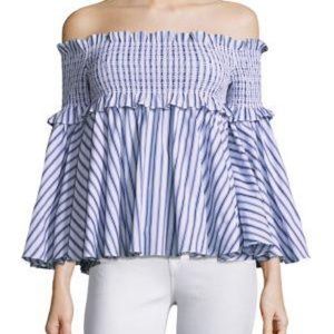 Petersyn Smocked Off-the-Shoulder Top